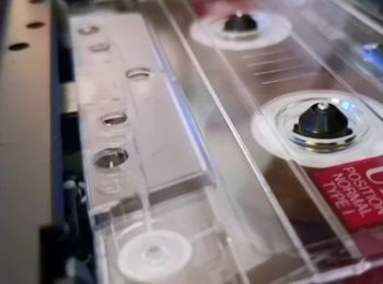 Tape recorder with cassette tape