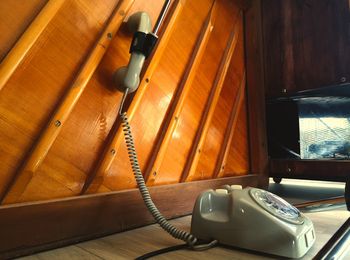 Louis Zwicki Pianette with a modified Televerket telephone as microphone