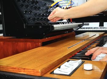 A Hohner Clavinet D6 and a Korg MS-20 being played