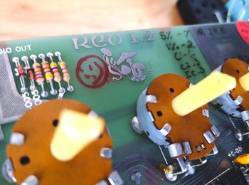 PCB board inside a Sequential Circuits Pro-One synthesizer