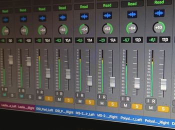 Computer screen with Logic Pro