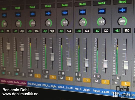 Computer screen with Logic Pro