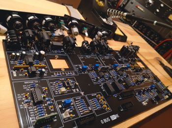 A partly built G Bus VCA Compressor