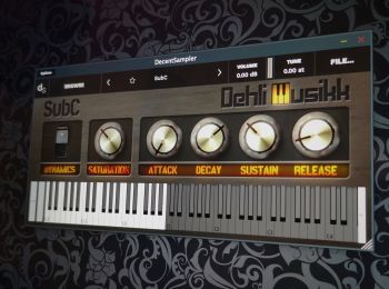 Computer screen with GUI for SubC