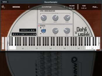 The Omni-84 user interface and a Suzuki Omnichord OM-84 System Two