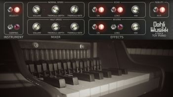 Screenshot of the GUI for 4-track Toy Piano and a Kalikå Leksakspiano