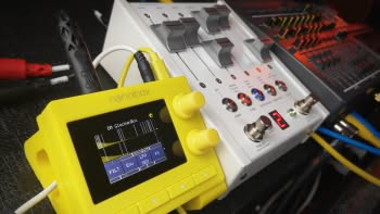 A 1010music nanobox | lemondrop granular synthesizer, a Chase Bliss Audio & Meris CXM 1978 reverb and a Fostex X-28H tape recorder.