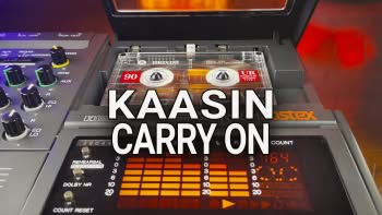 A 4-track cassette recorder and the text Kaasin - Carry On