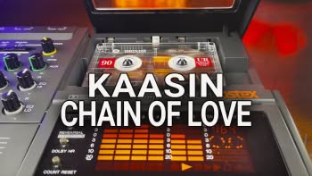 A 4-track cassette recorder and the text Kaasin - Chain of Love