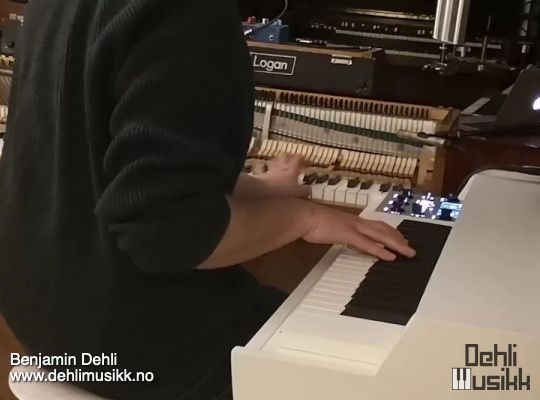 A piano and a Mellotron being played