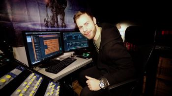 Per Kristian Grimsland in his recording studio