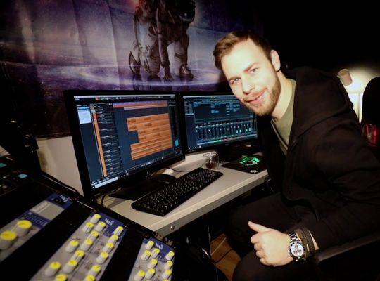 Per Kristian Grimsland in his recording studio