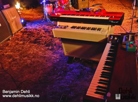 Hohner Clavinet D6, Mellotron M4000D and Korg CX-3