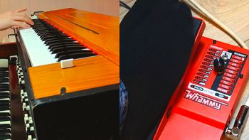 A Hohner Clavinet D6 and a DigiTech Whammy pedal