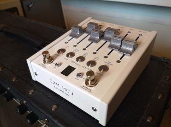 A CXM 1978 reverb pedal from Chase Bliss Audio and Meris