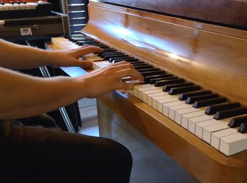 A Louis Zwicki Pianette piano being played
