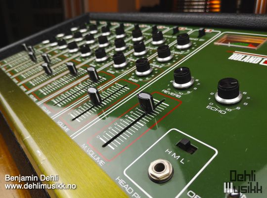 A Roland PA-120 mixer