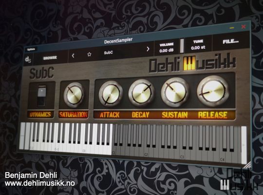Computer screen with GUI for SubC