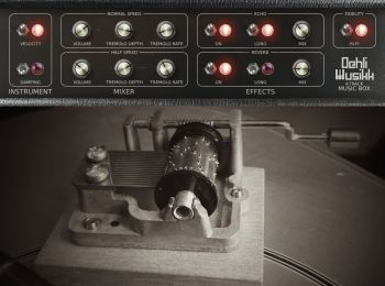 The 4-track Music Box user interface and a music box
