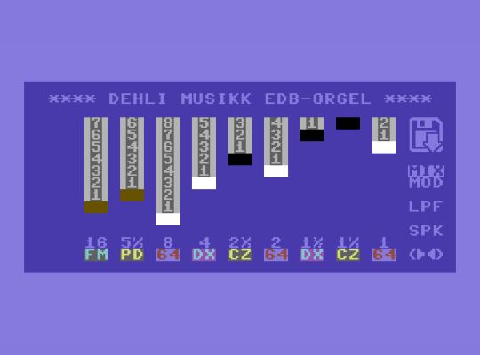 EDB-Orgel user interface